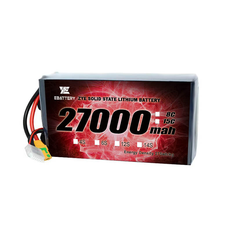 Li Batterie de la densité à forte énergie élevée HV 27000mAh