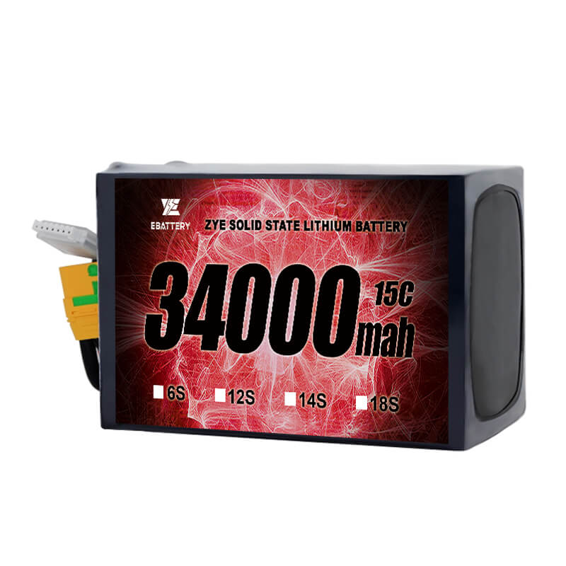 Batterie à se solidaire Li HV 34000mAH 18S